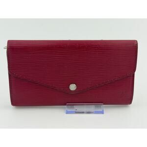 Louis Vuitton Sarah Wallet in red Epi leather